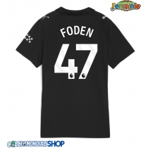 Maglie da calcio Manchester City Phil Foden #47 Seconda Maglia Femminile 2025-26 Manica Corta